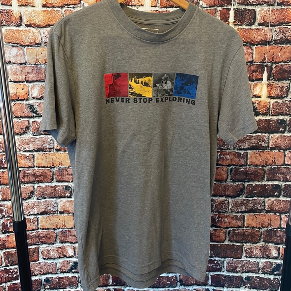 🔥 The North Face men’s short sleeve tee shirt small never stop hiking